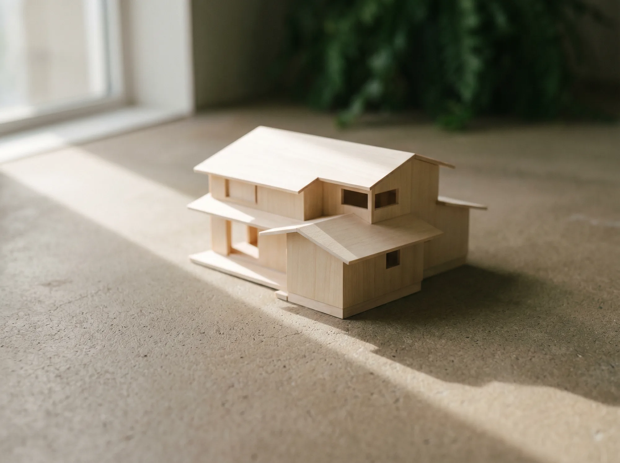住まいの建築模型 — 素材と寸法の検討
